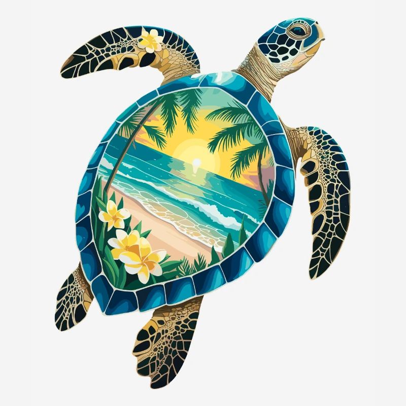 Turtle Waves Surf Turtle Surfer Turtles