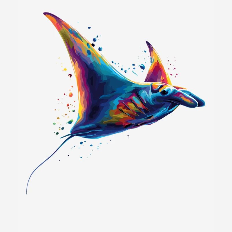 Manta Ray, Devil Ray, Stingray, Diver