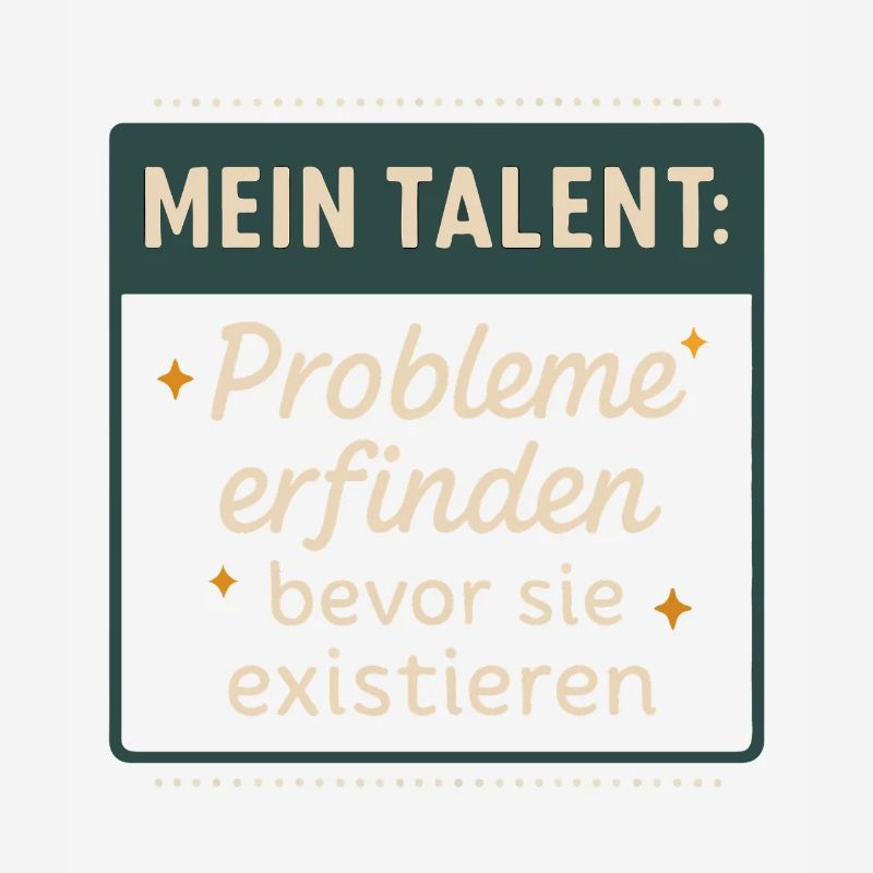 Talent! Inventing problems before they exist