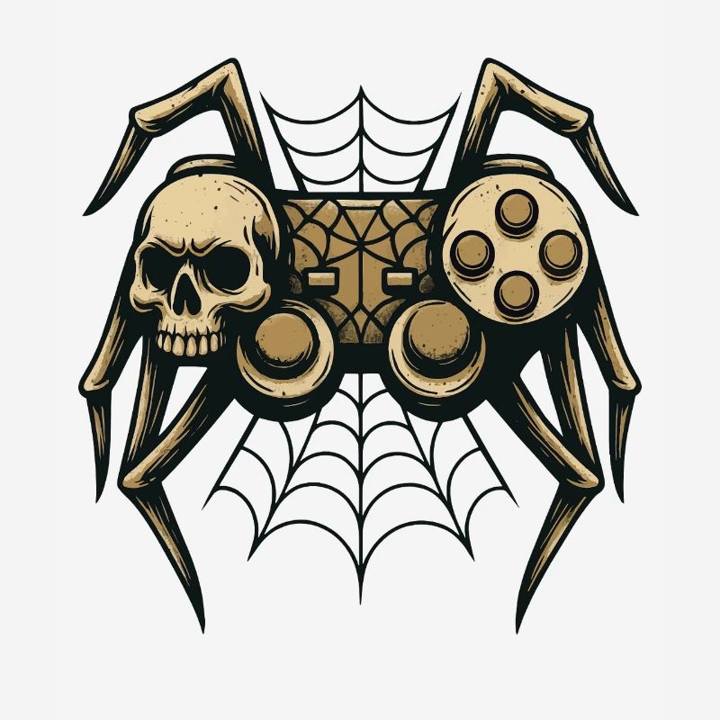 Schädelspinne mit Controller