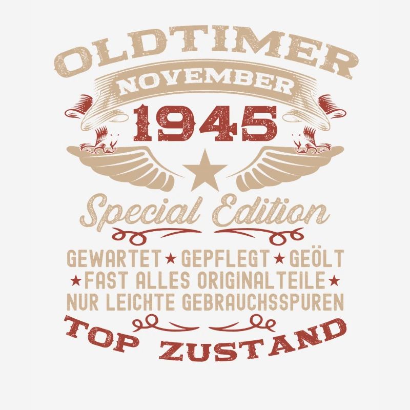 80. Geburtstag Geschenk Oldtimer November 1945