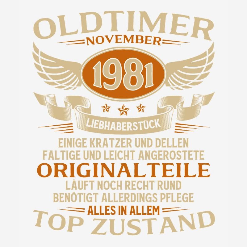 44. Geburtstag Geschenk Oldtimer November 1981