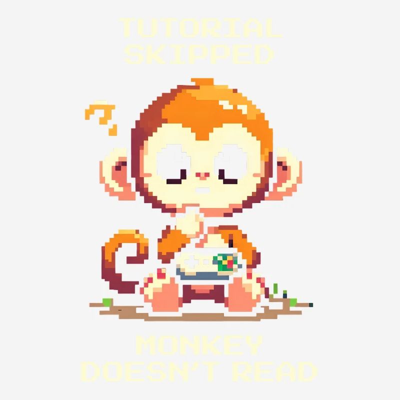 Tutorial skipped – Monkey doesn't read | Noob humor