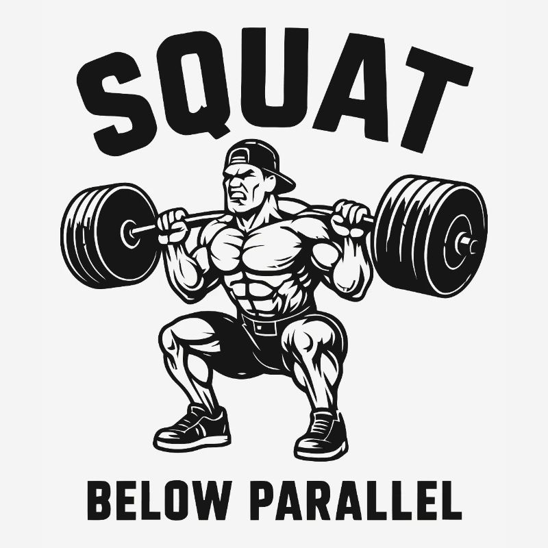 Squat Below Parallel Heavy Lifter