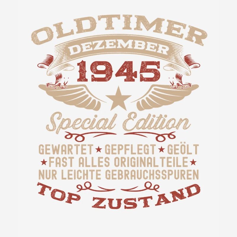 80. Geburtstag Geschenk Oldtimer Dezember 1945