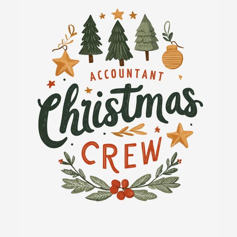 Comptable Christmas Crew Tee