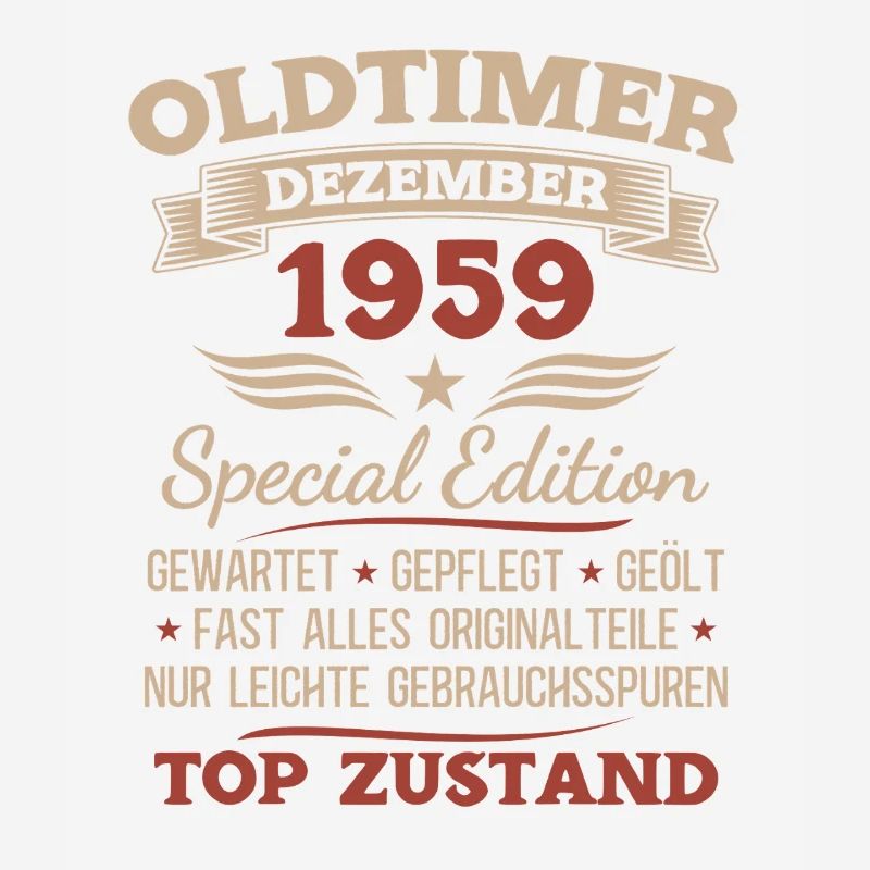 66. Geburtstag Geschenk Oldtimer Dezember 1959