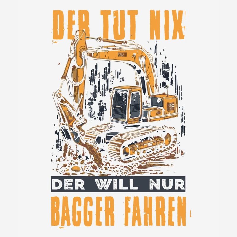 Baggerfahrer Geschenke Baggerführer Baustelle