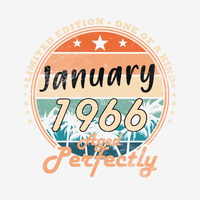 Januar 1966 Vintage-Retro-Geburtstagsgeschenk