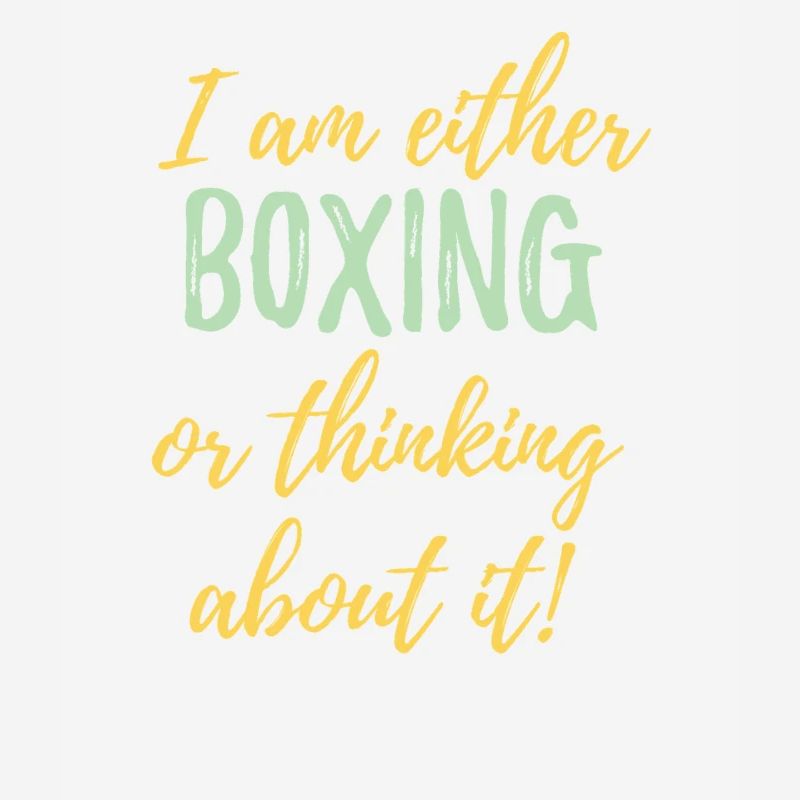 Ich boxe entweder oder denke darüber nach.