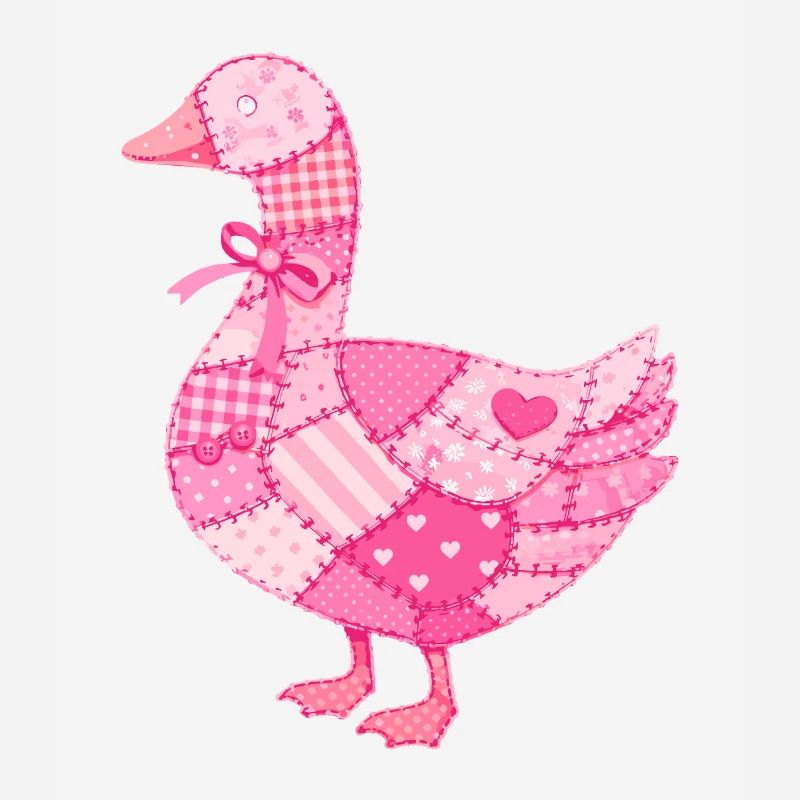 Patchwork Ente Rosa
