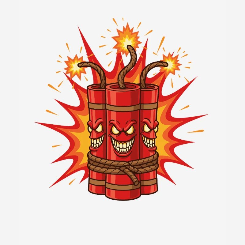 Explodierendes Dynamit-Kunst