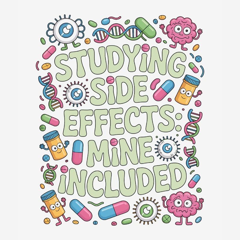 Pharmacist Student Studying Side Effects Science