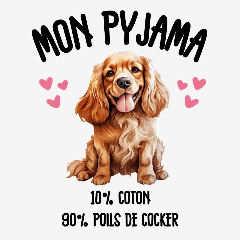 Pyjama Chien Cocker Drôle