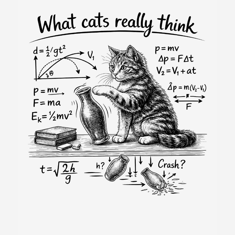 Cat, Physics, What cats really think