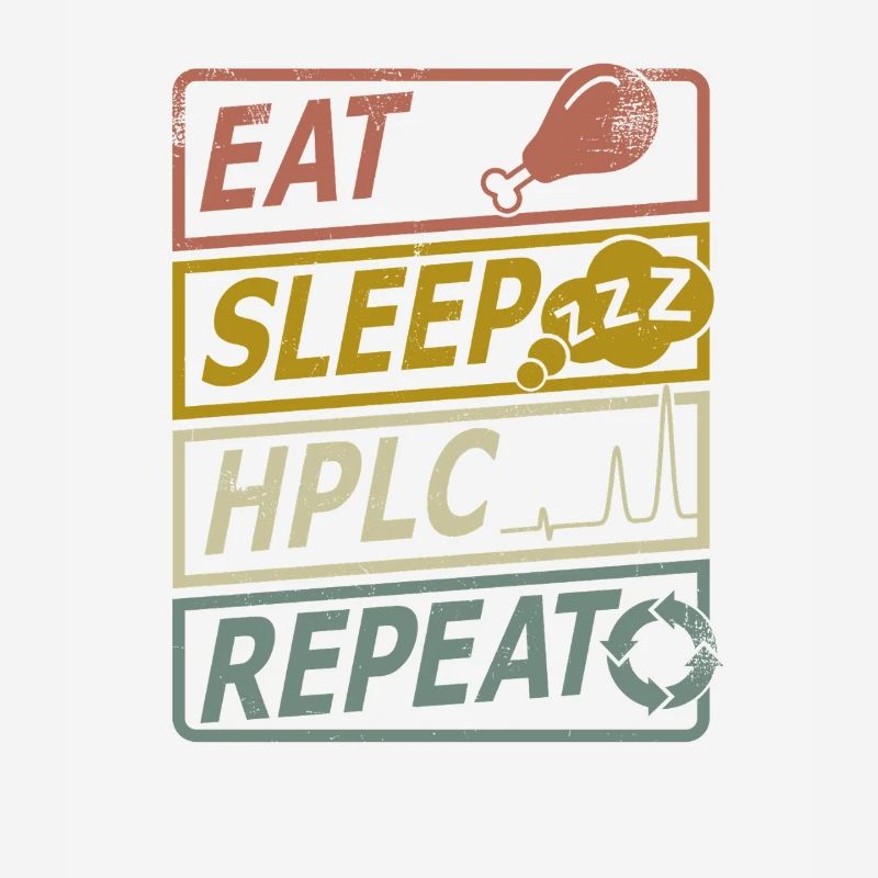 HPLC Performance Chromatography Retro Sleep Repeat