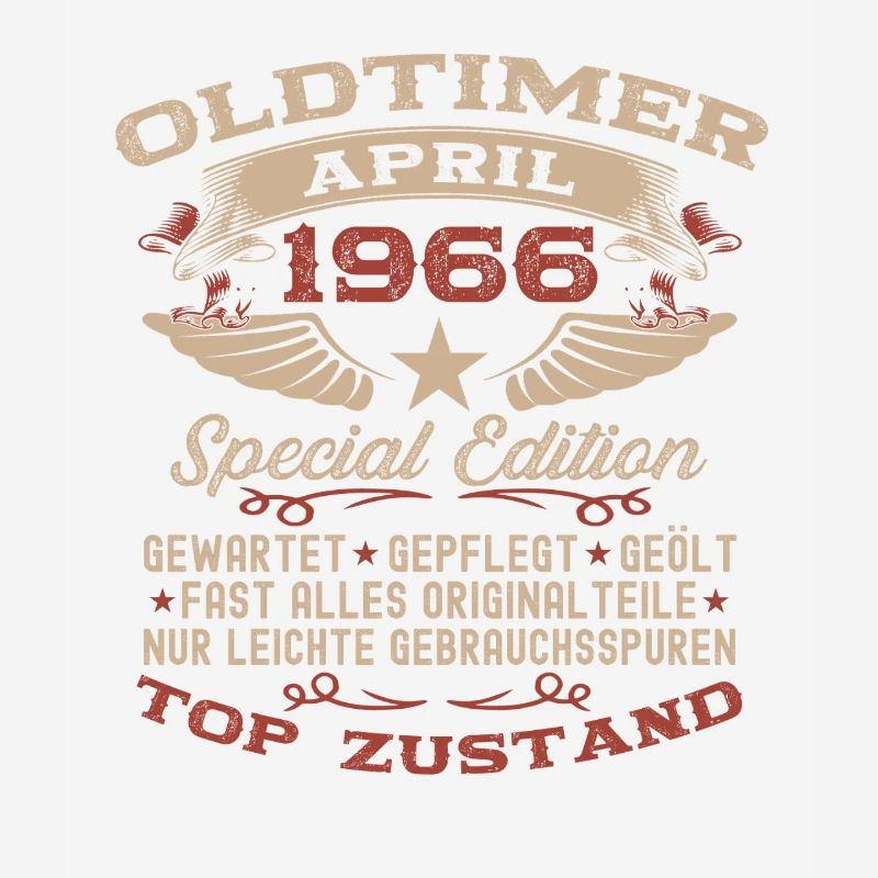 60. Geburtstag Geschenk Mann Oldtimer April 1966