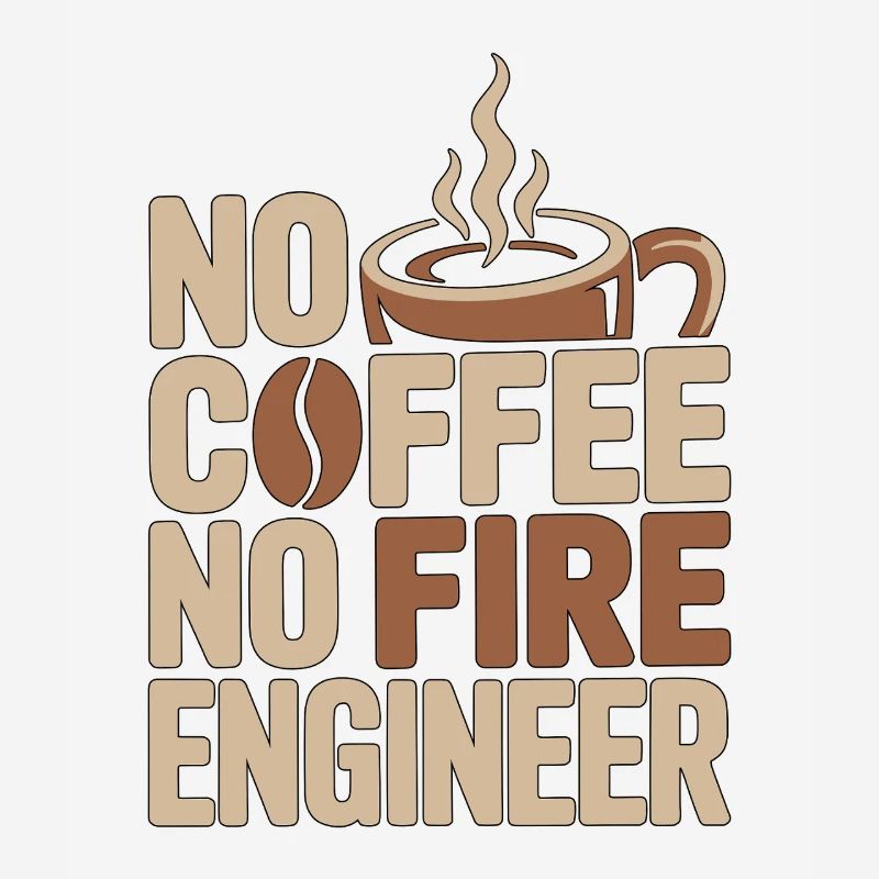 Fire Engineer No Coffee Pump Operator Coffee Lover