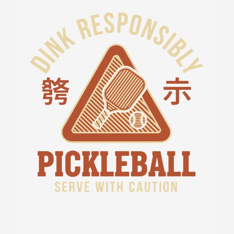 Pickleball Funny Player Dink Responsibly Caution
