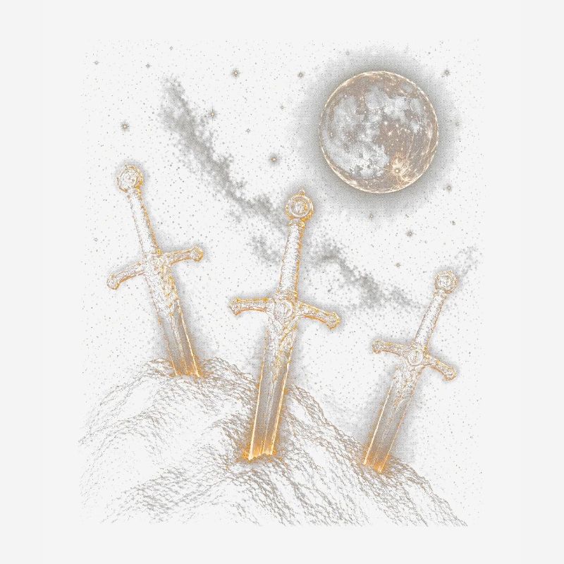 Trois épées au clair de lune