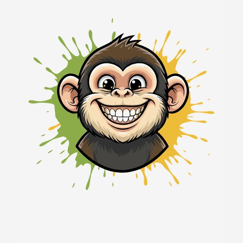 Colorful Monkey Splash
