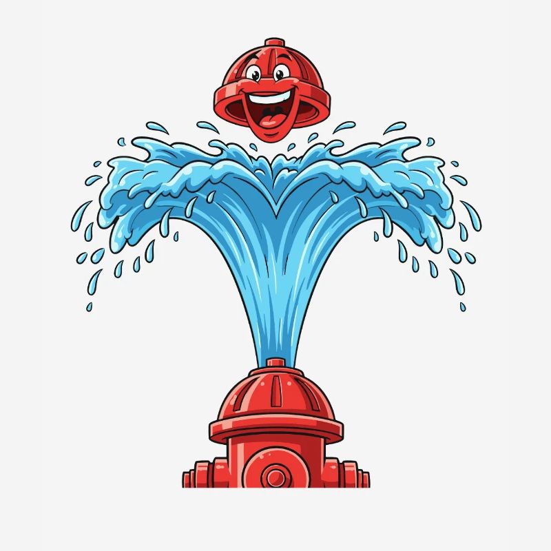 Heart bubbles from hydrant