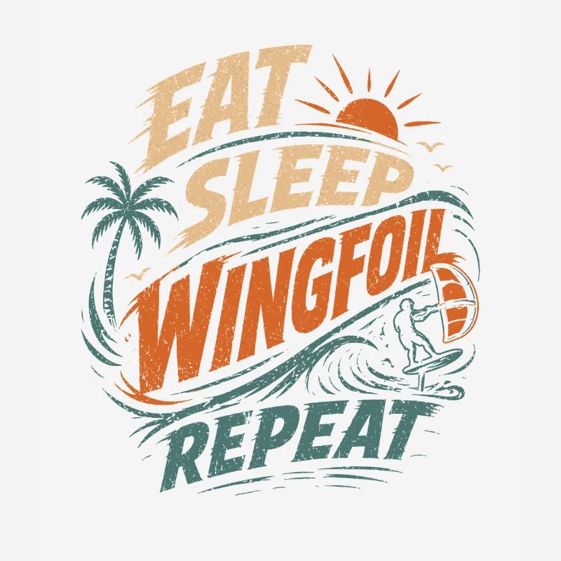 Manger Dormir Wingfoil Répéter Surf Design