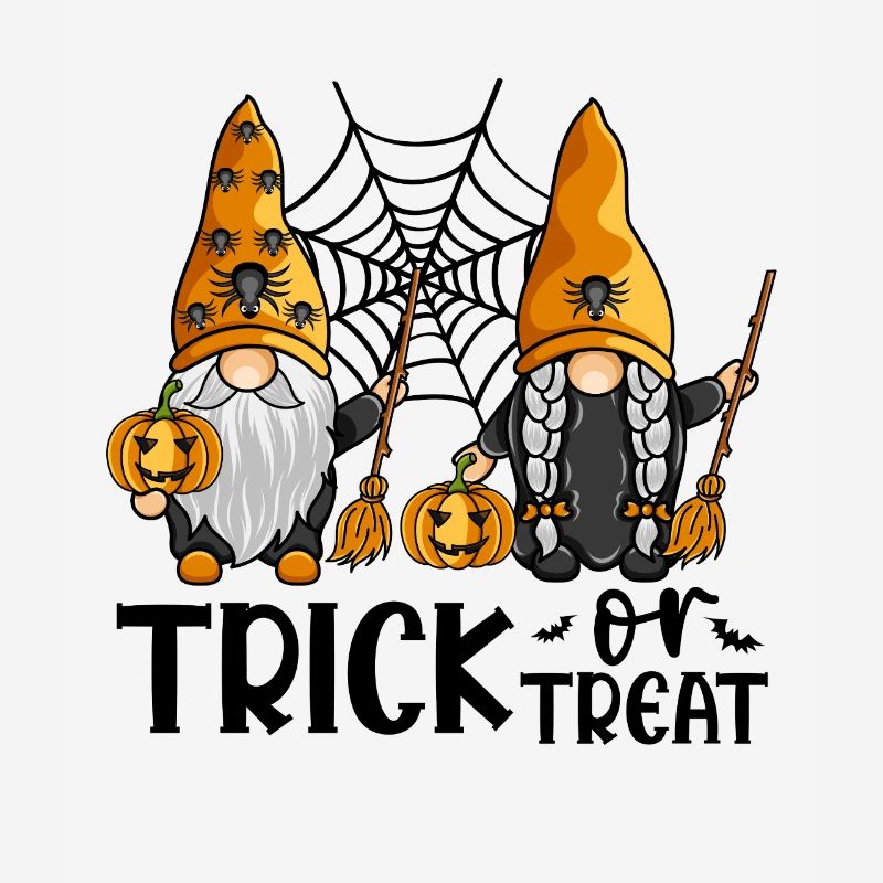 Halloween-Gnome zum Süßes-oder-Saures-Treffen