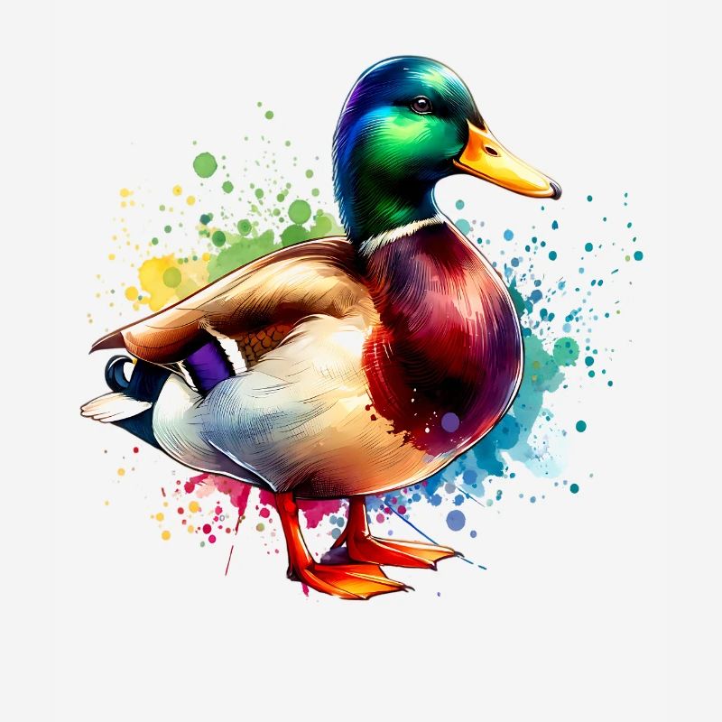 Motif de canard colvert