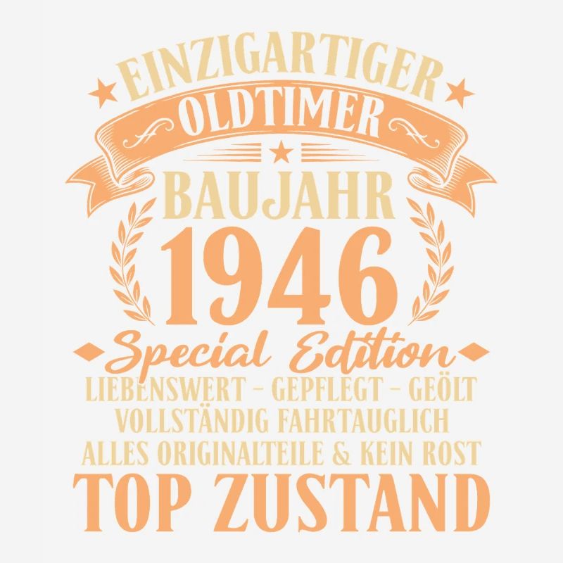1946 Baujahr Oldtimer 80. Geburtstag Geschenkidee