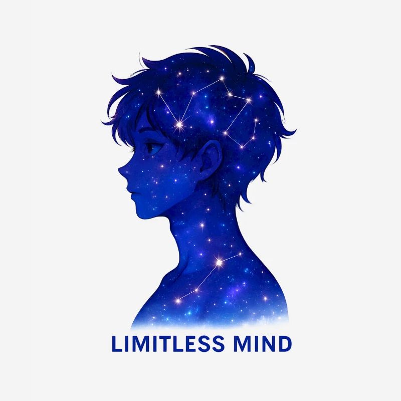 Limitless Mind Galaxy Silhouette