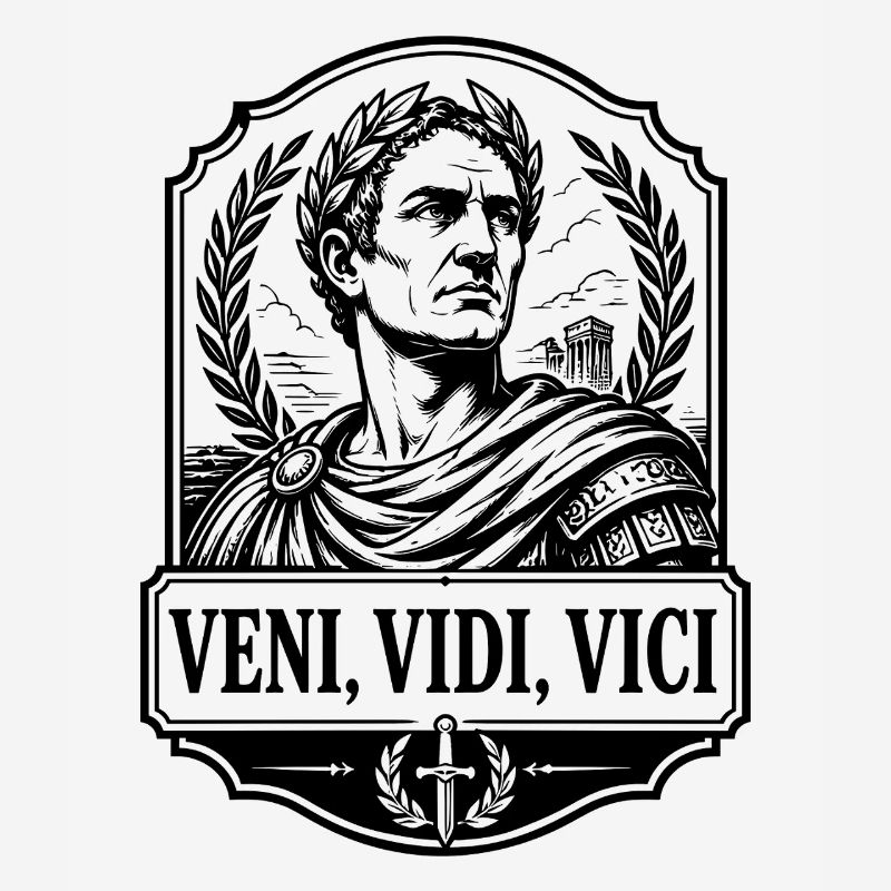 Caesar Veni Vidi Vici Rom Imperator Retro