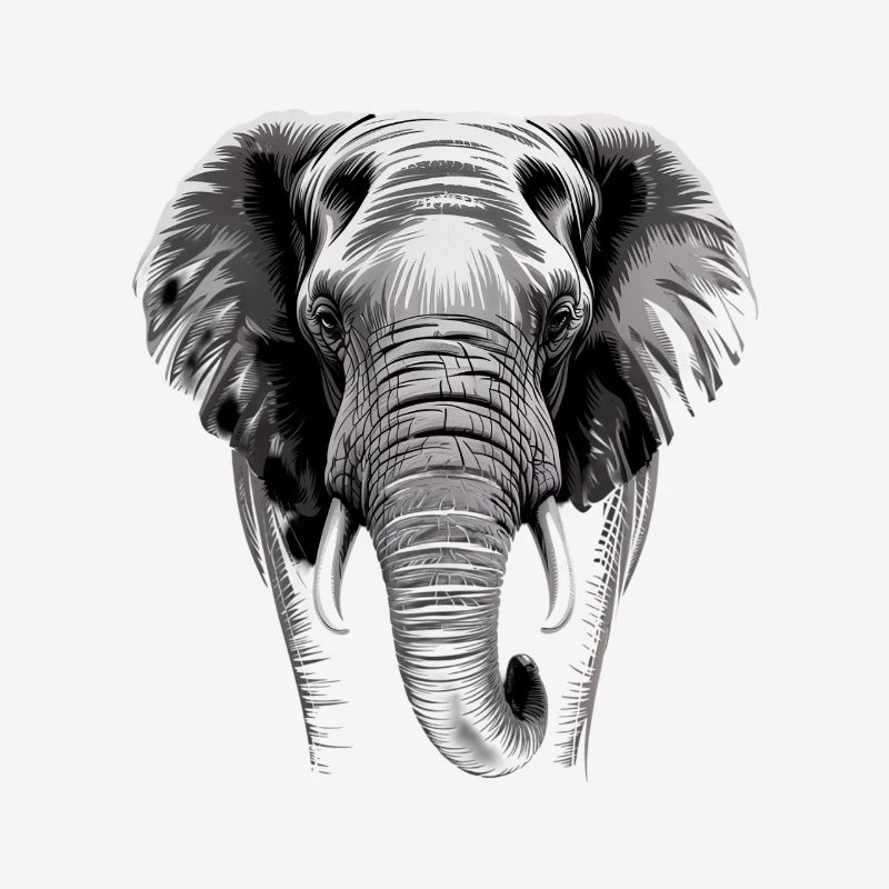 Éléphant tête d’éléphant