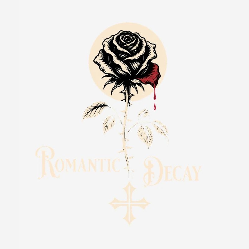 Romantic Decay Gothic Rose Design