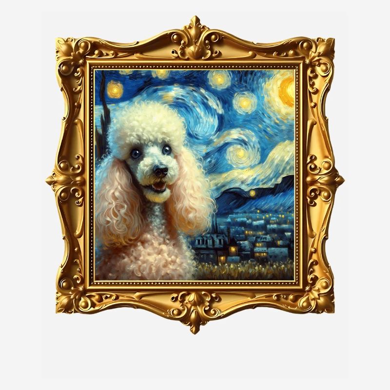 Nuit étoilée de caniche