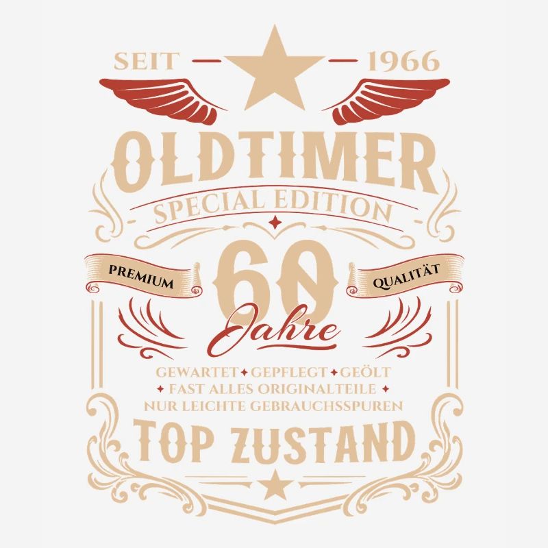 60. Geburtstag Geschenk Mann Oldtimer Vintage 1966