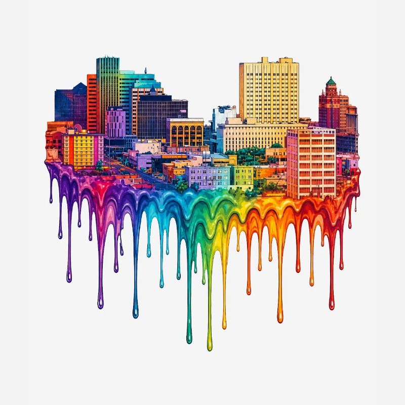 El Paso Texas Dripping Paint