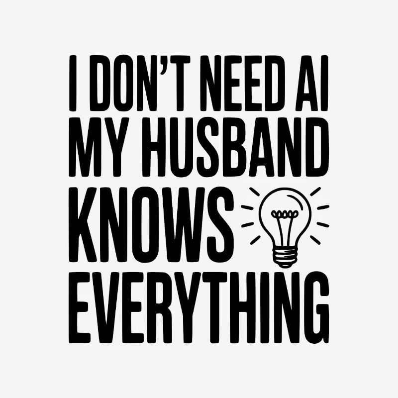 I Don't Need AI My Husband Knows Everything