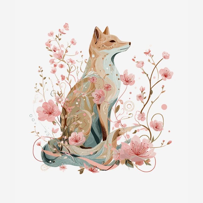 Blossom Fox - Spring in Harmony