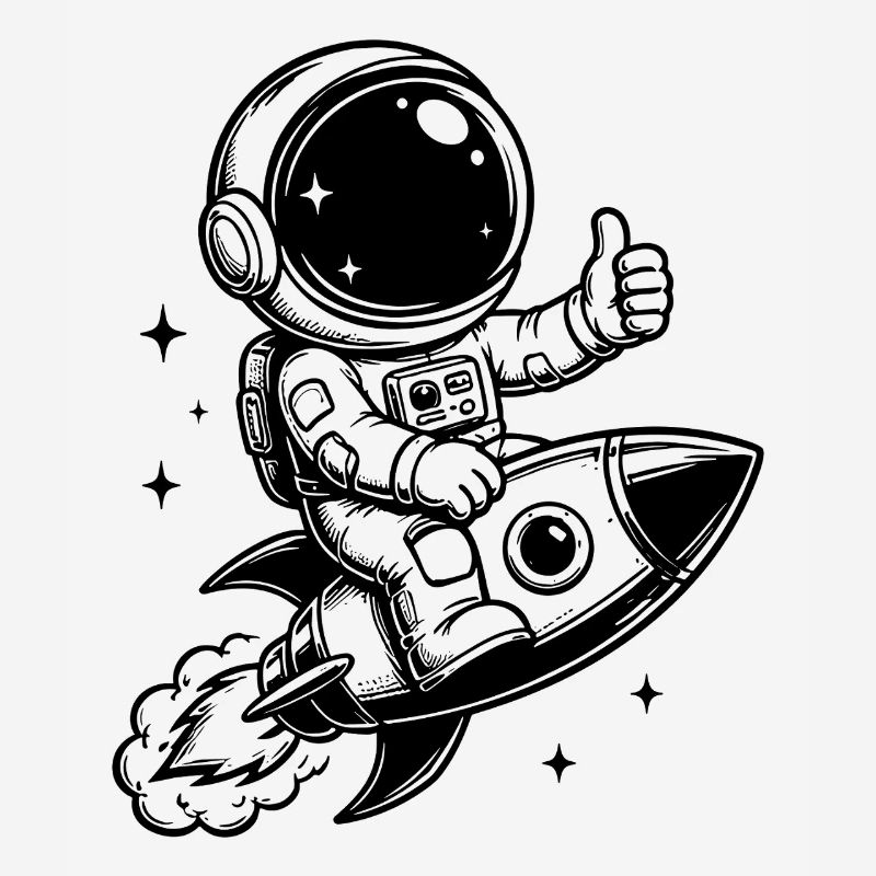 Astronaute en aventure spatiale