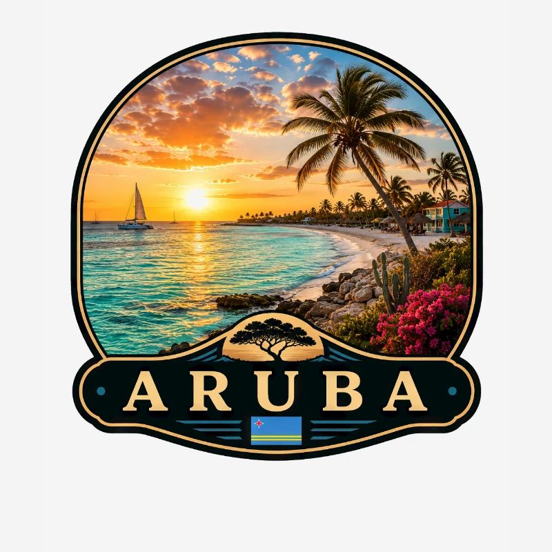 Aruba Eagle Beach Divi Divi Baum Karibik Tropisch 