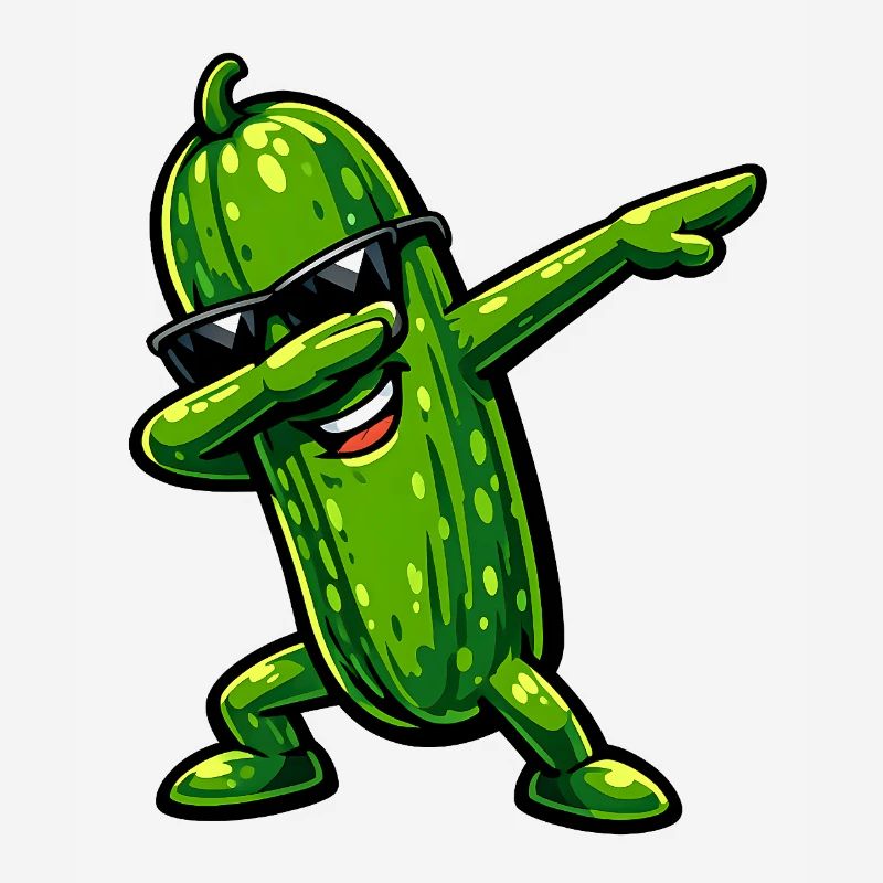 Dabbing Gurke