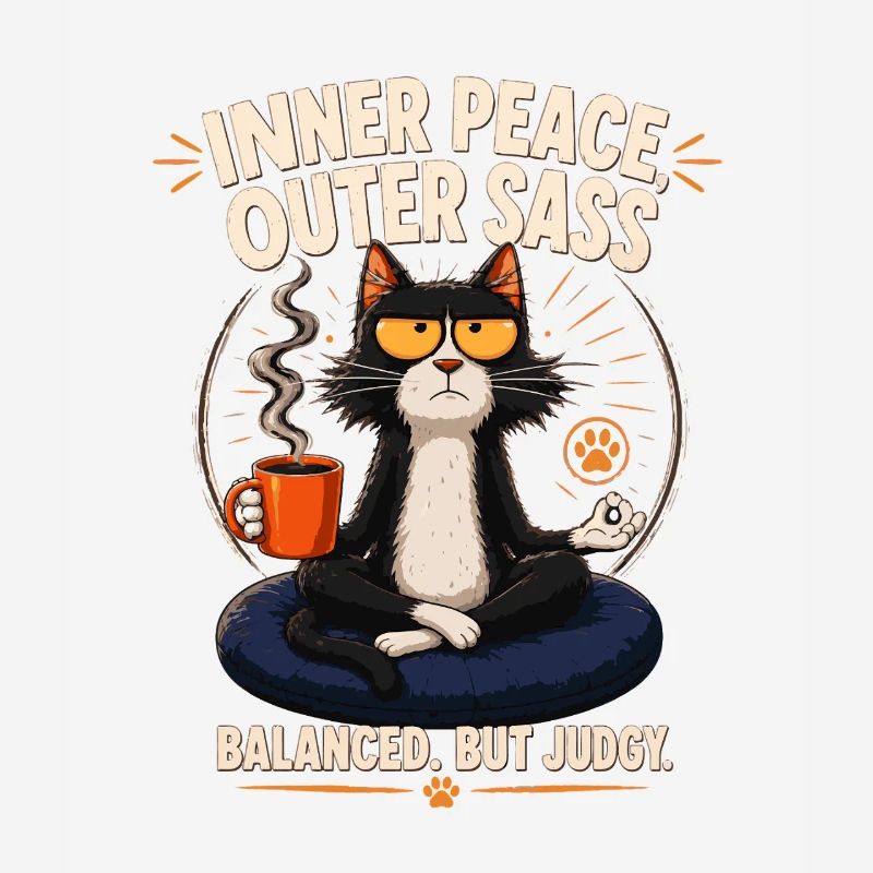 Inner Peace Outer Sass Cat