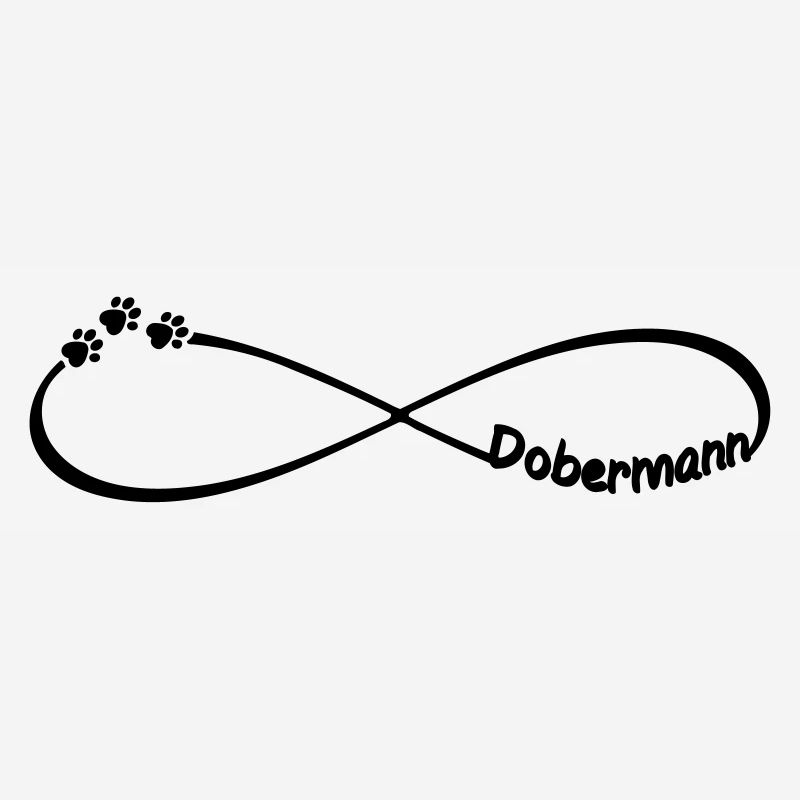Dobermann Infinity Unendlichkeit Hunderassen Pfote