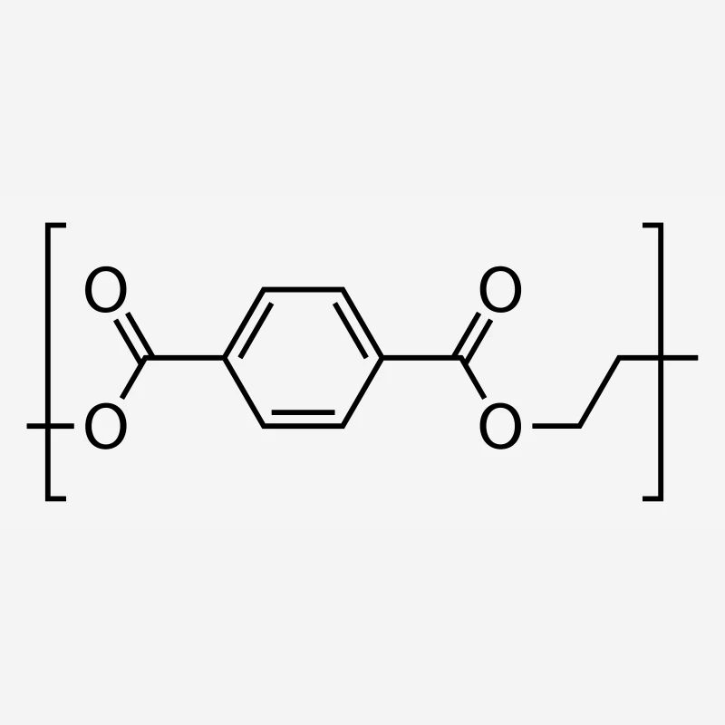 Polyethylene terephthalate (PET) molecule.