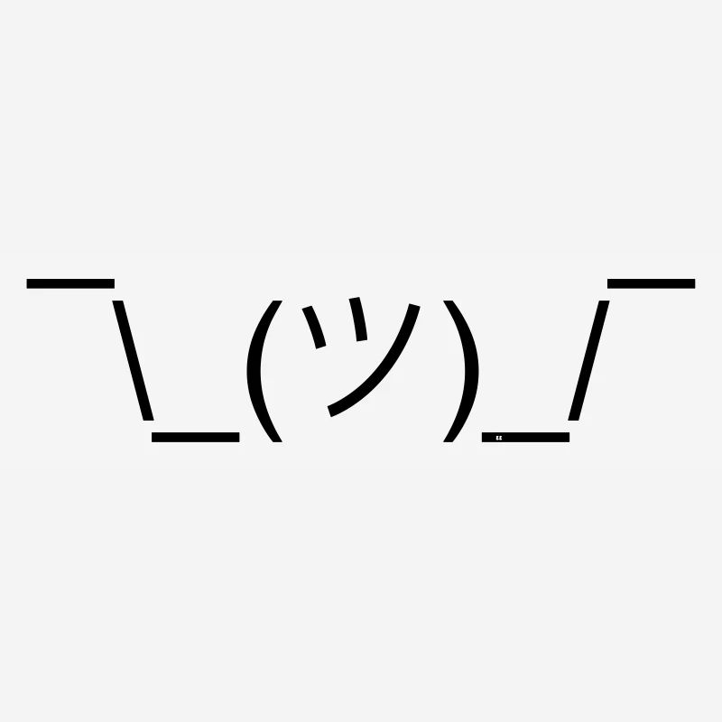 Shruggie Emojicon Design. Geschenk. Geschenkidee