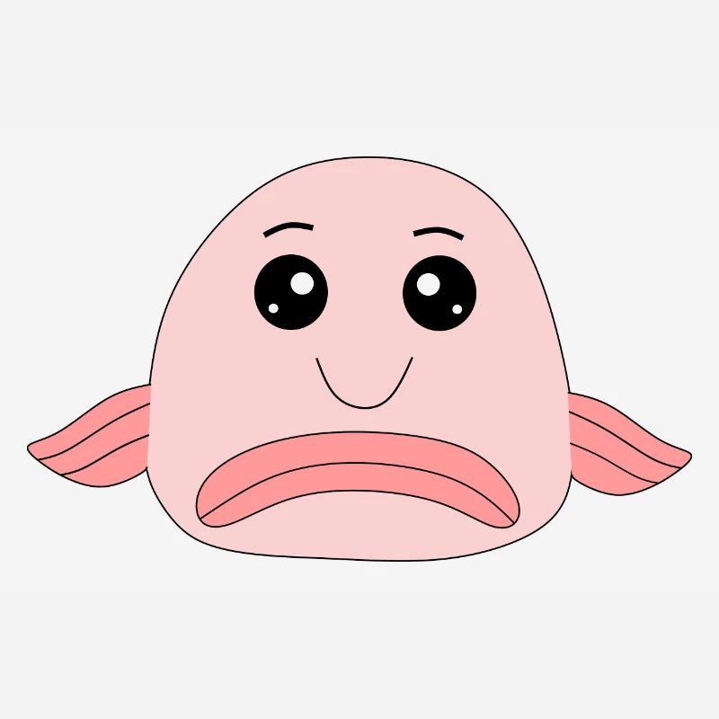 Blobfish fish comic ugly fish