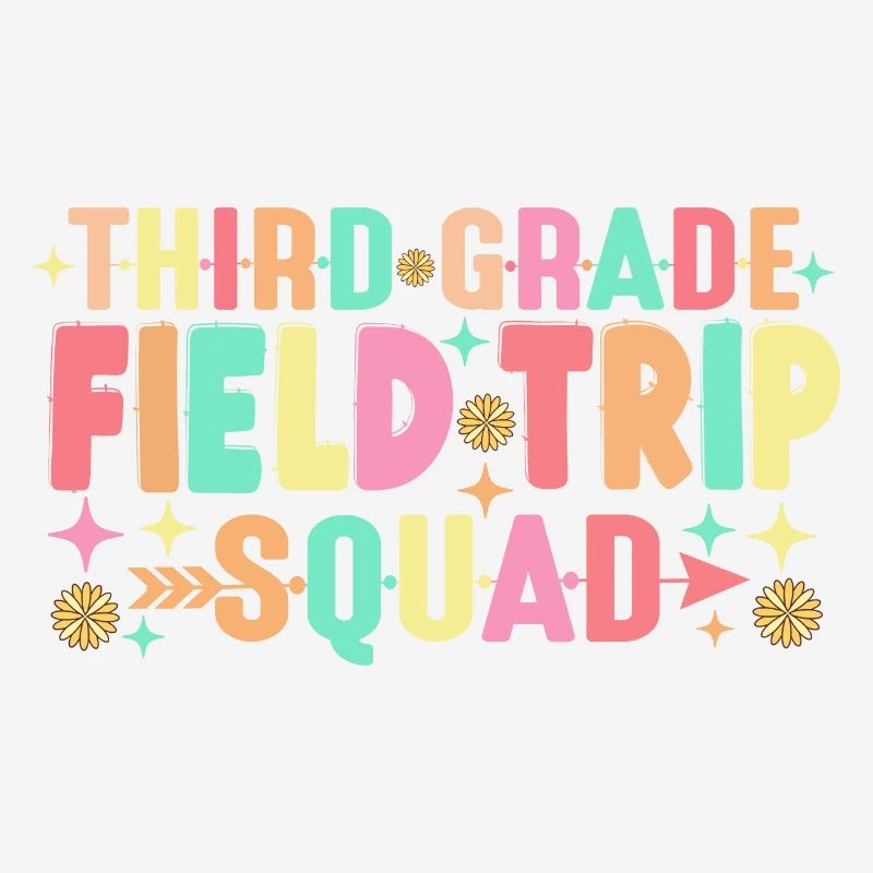 Teacher Students 3rd Third Grade Field Trip Squad