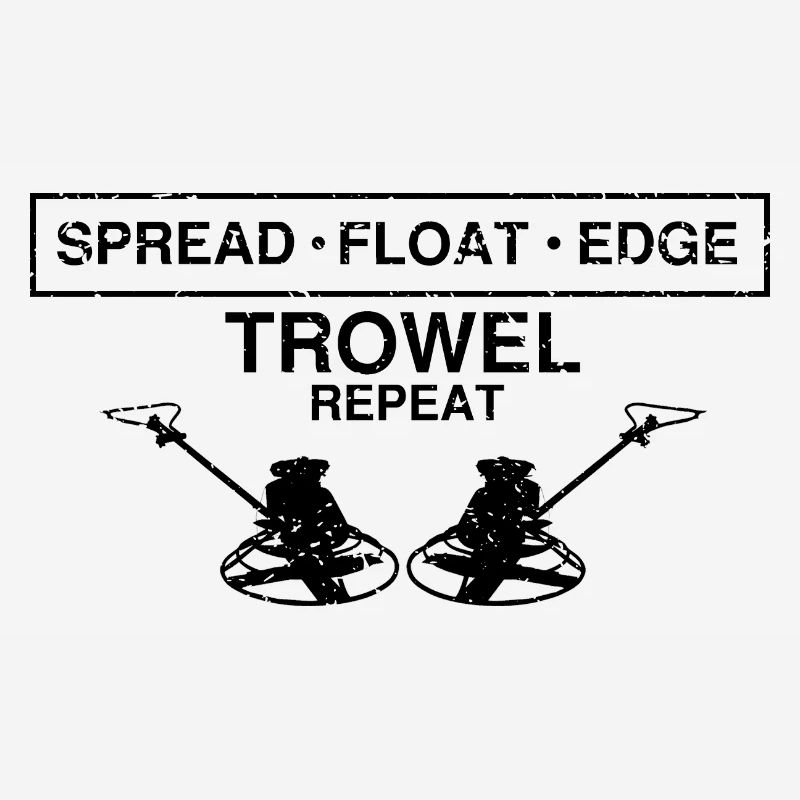 Concrete builder design for construction workers and construction site