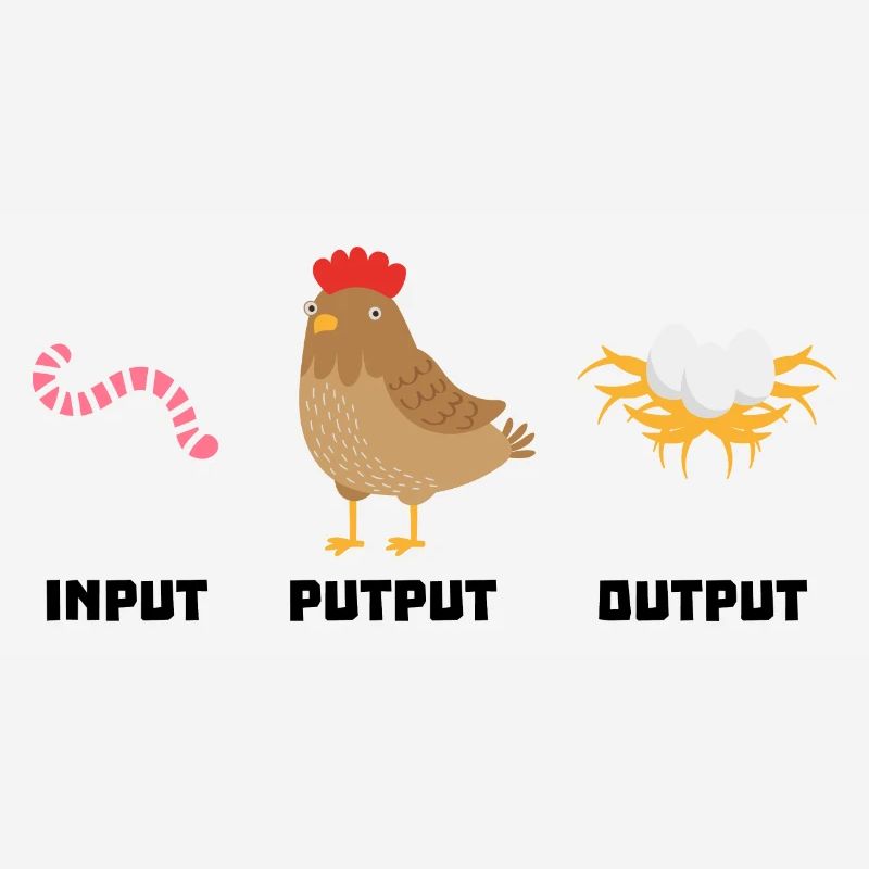 Input putput output Bauer Landleben Geschenk